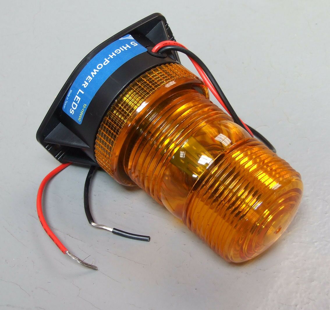 Rotaciona lampa 11-110v sa led diodama zuta