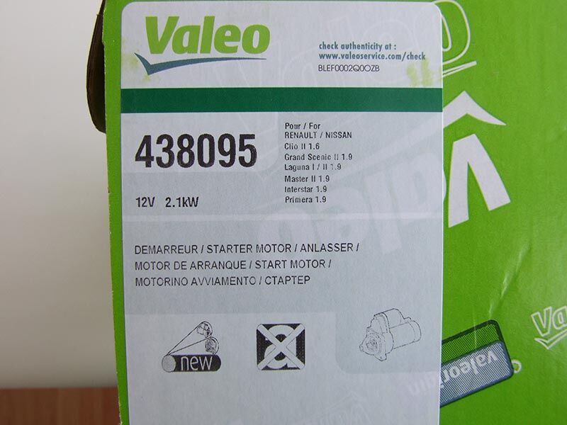 Anlaser valeo 12v 2.1kw 11z renault megane, opel movano, vivaro#