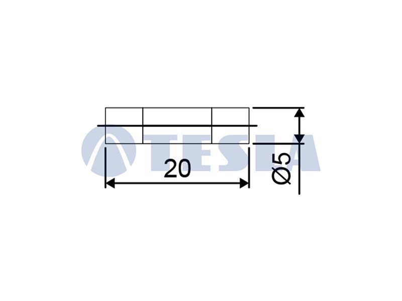 Osigurac stakleni 190284  6.3amp 250v  20x5mm bf520/6az