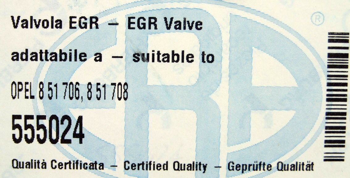 Egr ventil opel cors b 1,2 1996- astra g 1,2 twinp