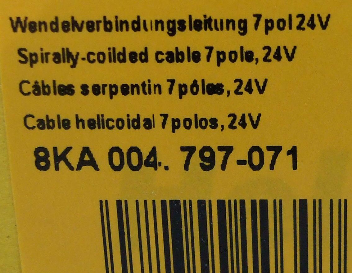 Spiralni kabel 24v iso1185 metalni utikaci 7r