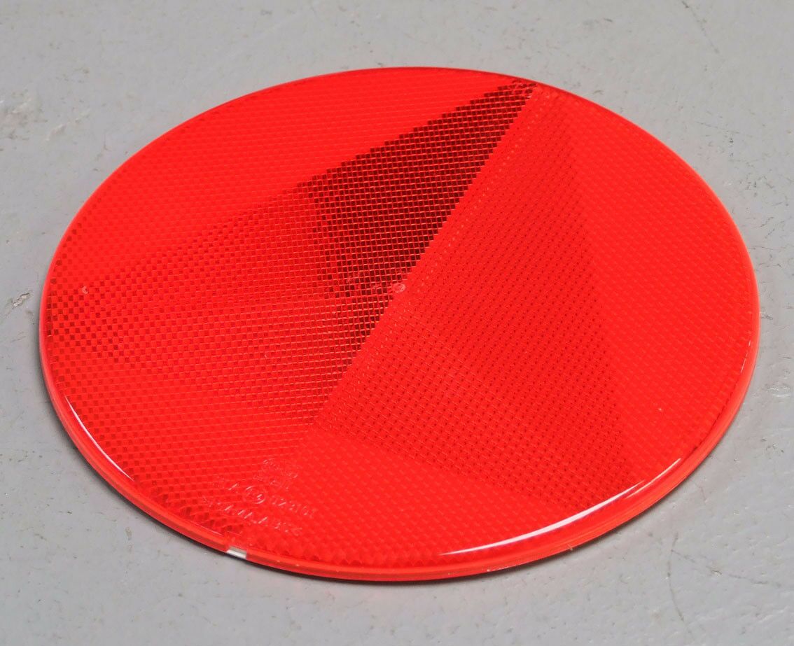 Katadiopter crveni okrugli sa trouglom fi156